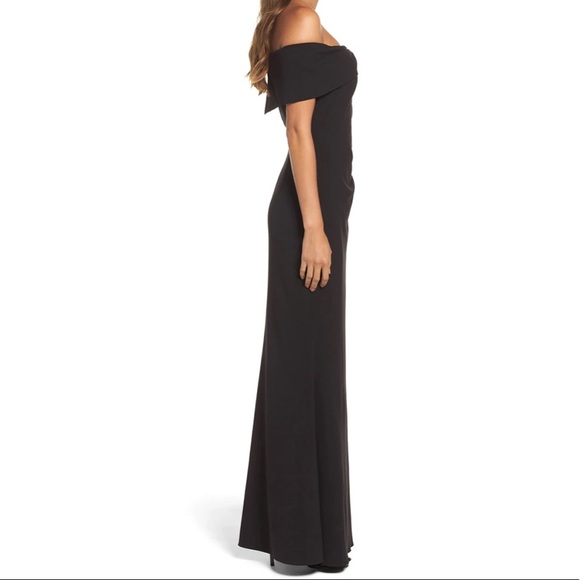๐ Eliza J Green Off the Shoulder Bow Dress Sz 6 - Picture 8 of 9